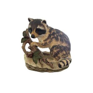 Vintage Lefton China Porcelain‎ Hand-Painted Raccoon Figurine KW4752 Japan